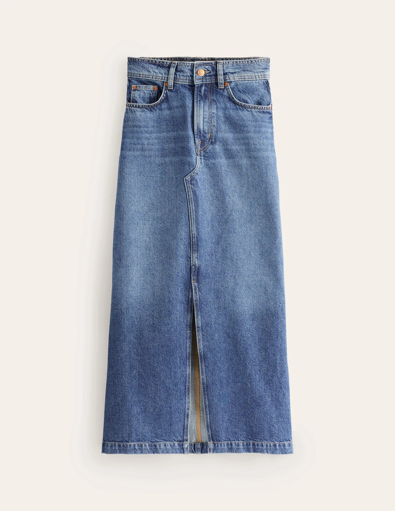 5 Pocket Denim Maxi Skirt | Boden (US)