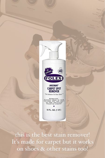Foley Best carpet and stain remover! I used it on my sneakers, threw them in the wash and they are like new!



#LTKfitness #LTKfamily #LTKhome