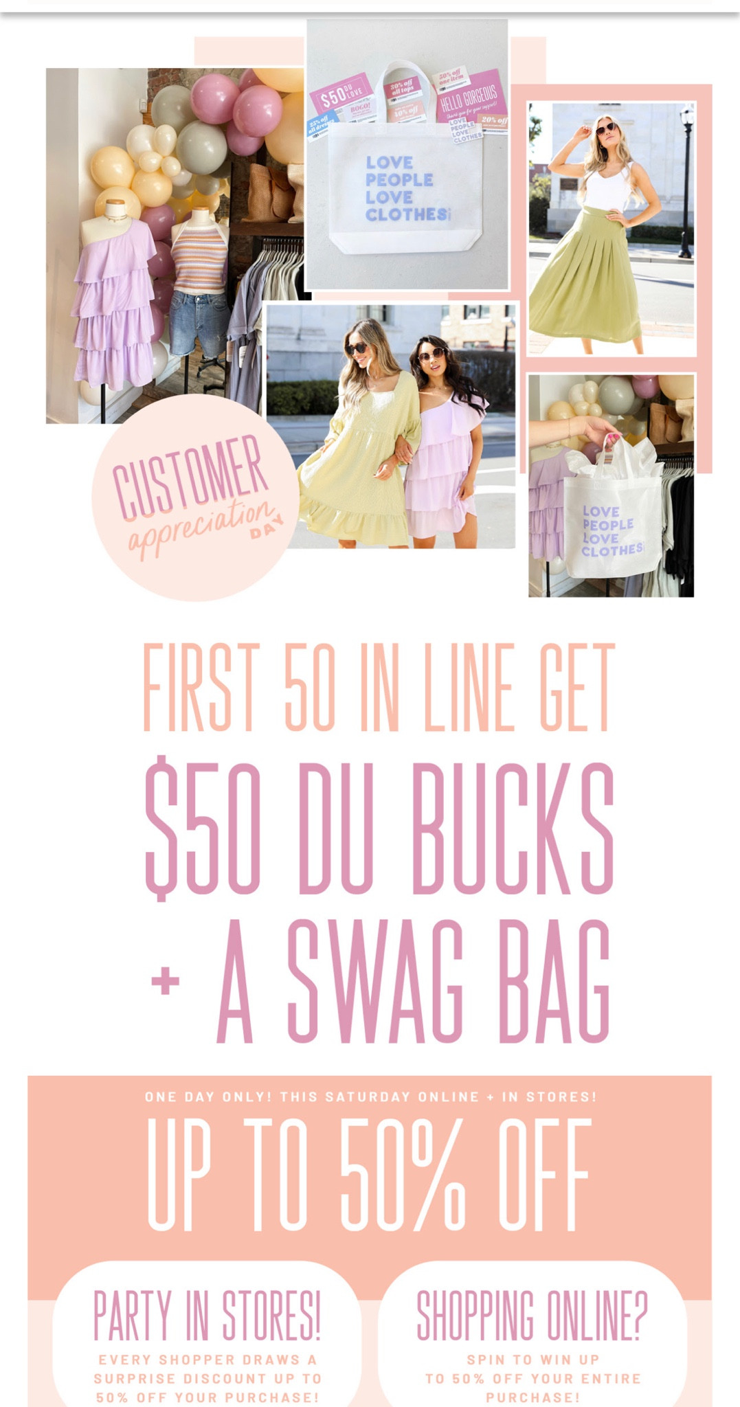 Customer appreciation sale at dress up!

#LTKSeasonal #LTKsalealert #LTKFind