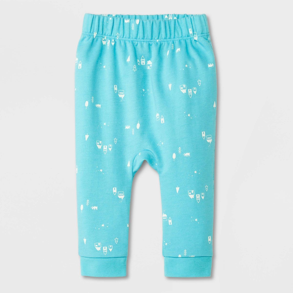Baby Fair Isle Jogger Pants - Cat & Jack™ Light Blue | Target