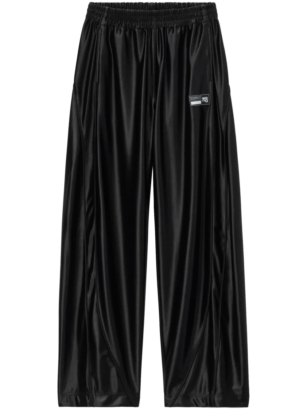 Alexander Wang logo-appliqué Track Pants | Black | FARFETCH | Farfetch Global