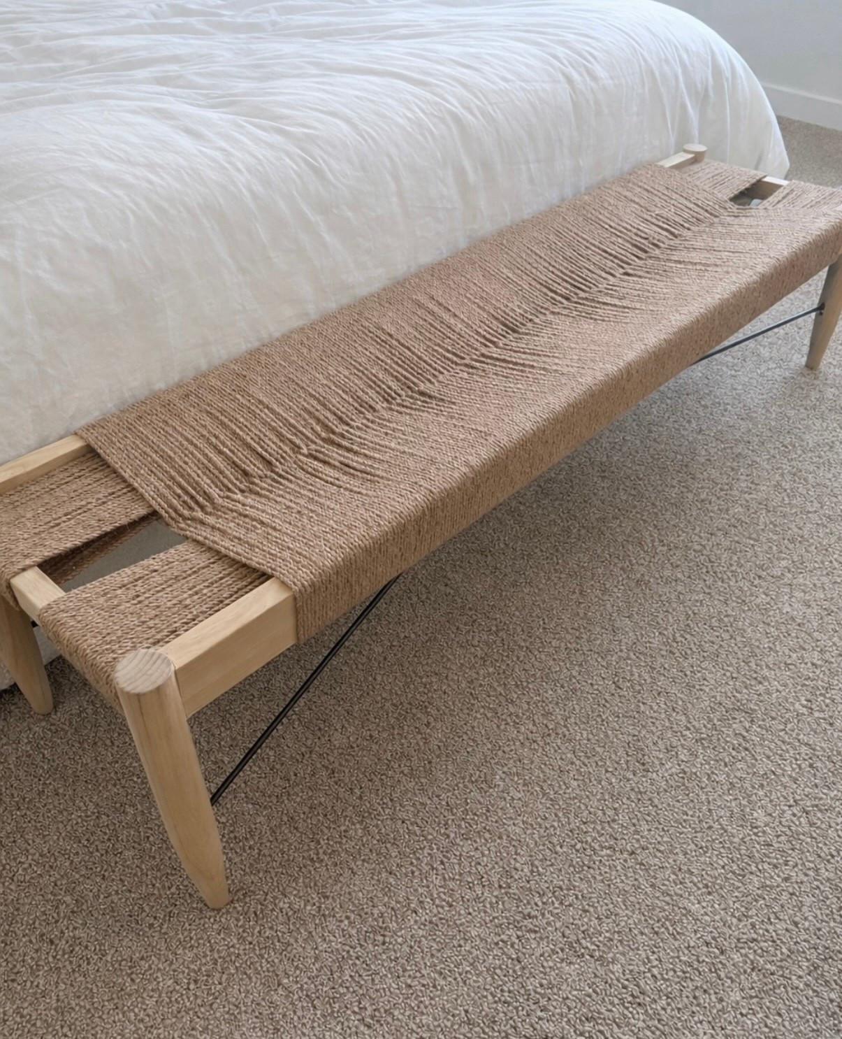✨ $200+ OFF this bench and it’s the perfect finishing touch for any bedroom

I love the clean teak wood frame + woven jute seat — it adds that warm, designer look without feeling too heavy. Such a good piece for the end of a bed, an entryway, or even under a window.

The mixed materials, neutral tones, and tailored shape make it one of those pieces that instantly makes a room feel more styled and pulled together.

#LTKSaleAlert #LTKHome #LTKdayinmylife