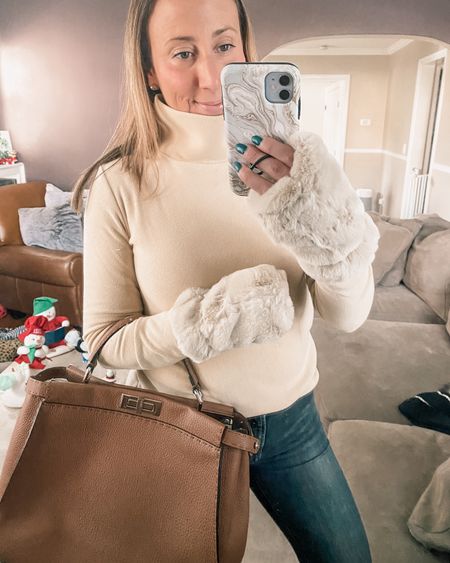 Neutrals. These items are my face. I wear these turtlenecks on repeat during the winter. Lots of colors are on sale now too. These gloves are adorable!  I love how they look and feel. Great little gift  #winteroutfit

#LTKGiftGuide #LTKfindsunder100 #LTKsalealert