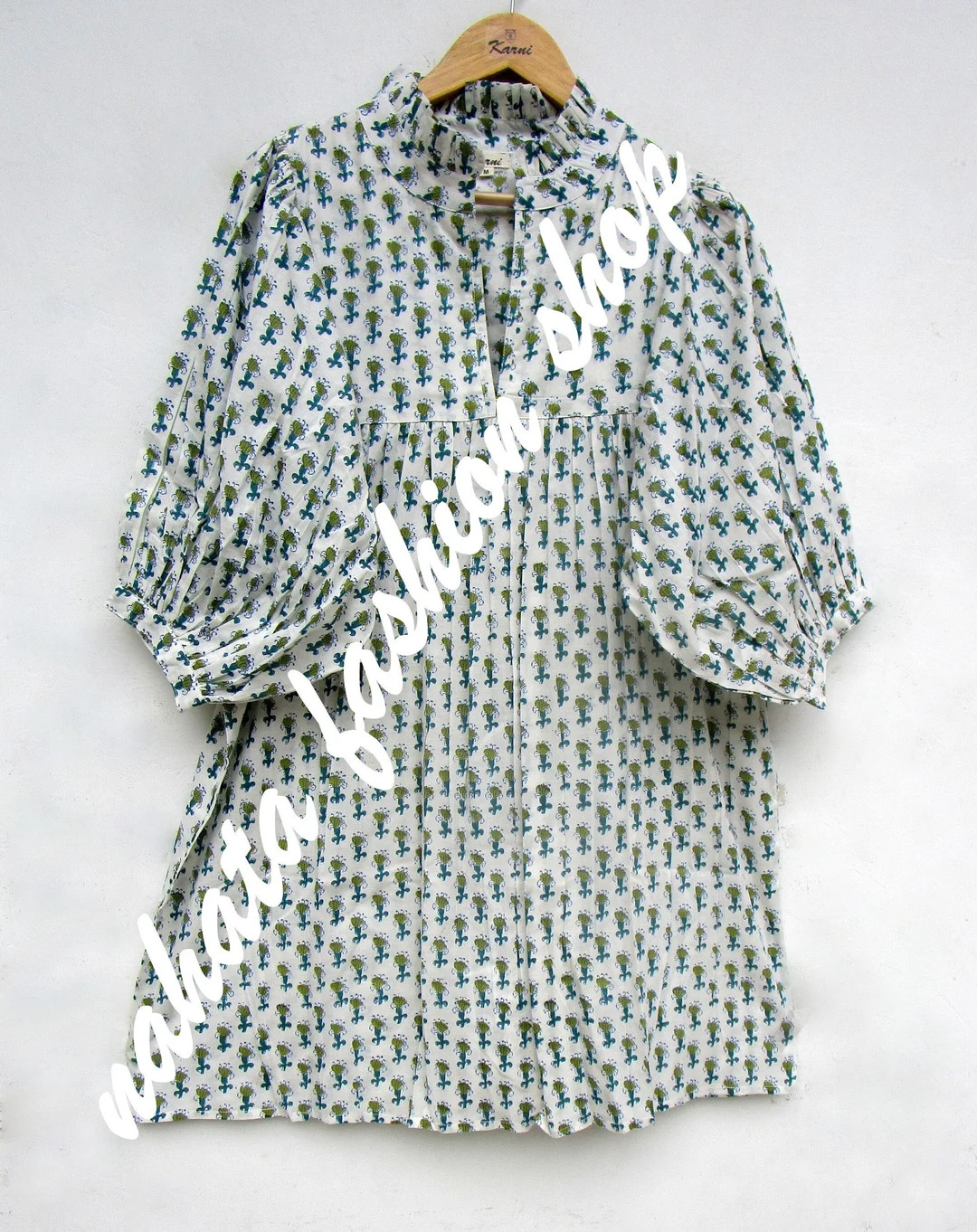 Summer Beach Wear Hot Mini Maxi Dress V Neckline Mini Dress 3/4th Sleeve With Button Mini Dress -... | Etsy (US)