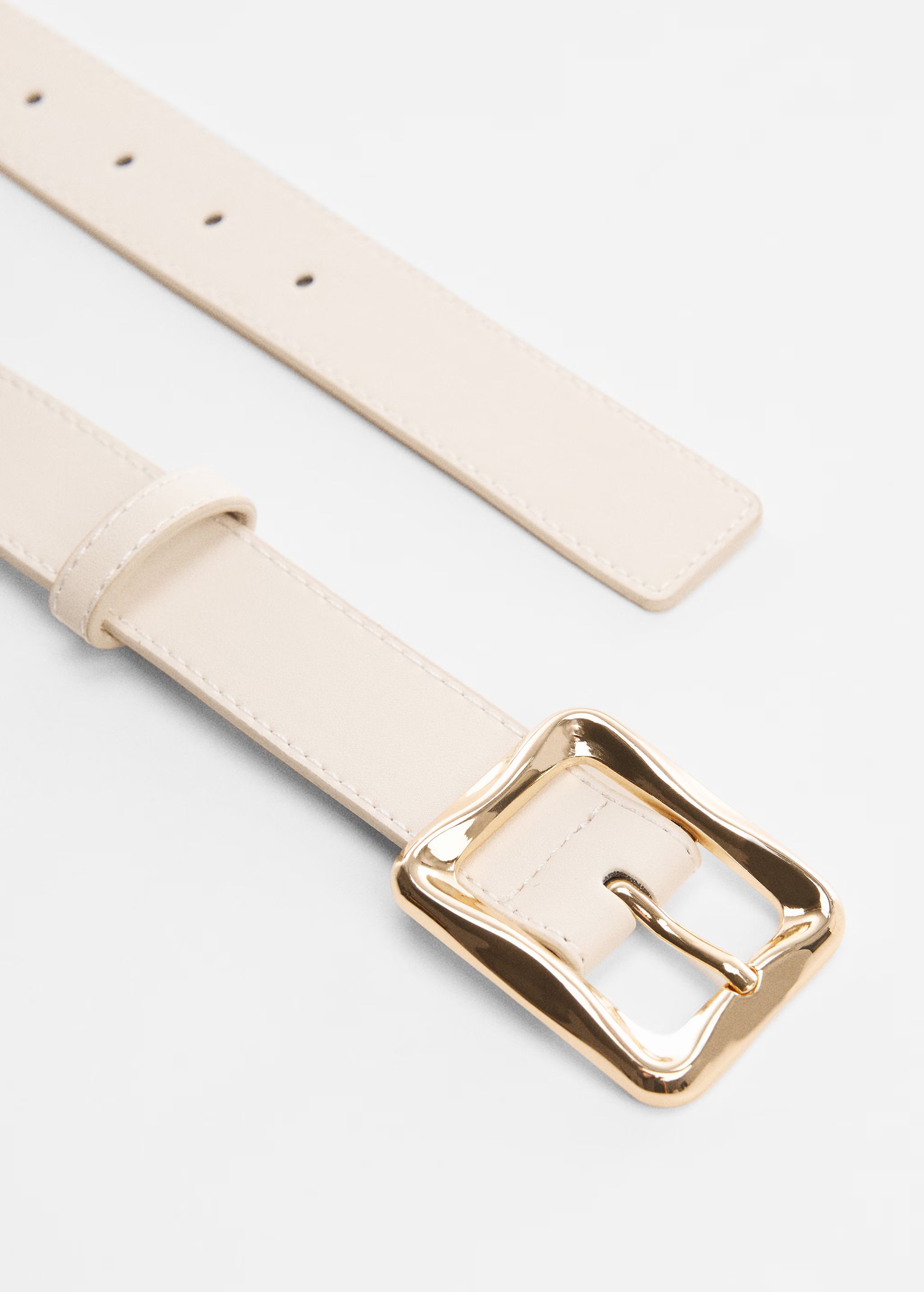 Belt with irregular buckle | MANGO (US)