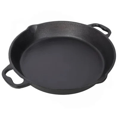 Pre-Seasoned Cast Iron Skillet, Cast Iron Pan,Dual Assist Handles,Use For Grill, Stovetop, Induction, Oven Safe Cookwa | Wayfair North America