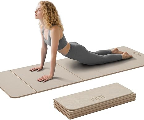 ILILI Foldable Yoga Mat 71 * 24 * 0.3'' - TPE Non-Slip Fitness Mat for Home，Waterproof & Lightw... | Amazon (US)