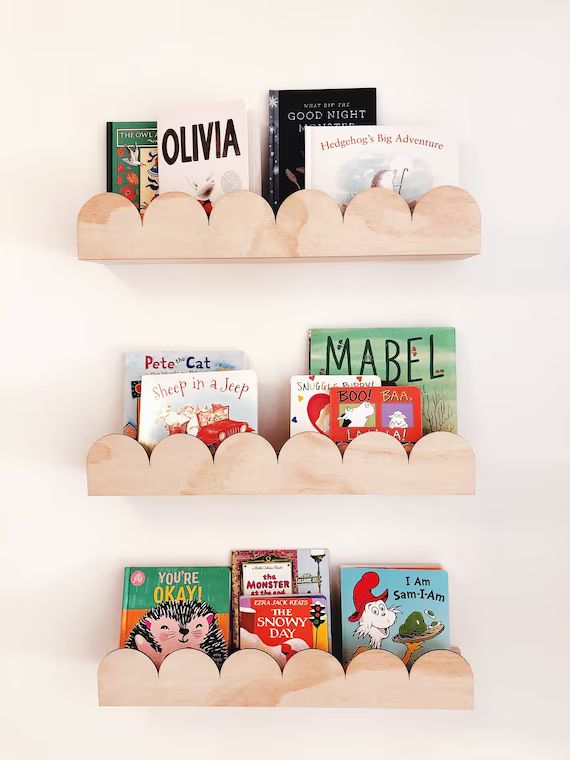 Arch Kids Bookshelf 1 Piece  Scalloped Bookshelf Scallop - Etsy Canada | Etsy (CAD)