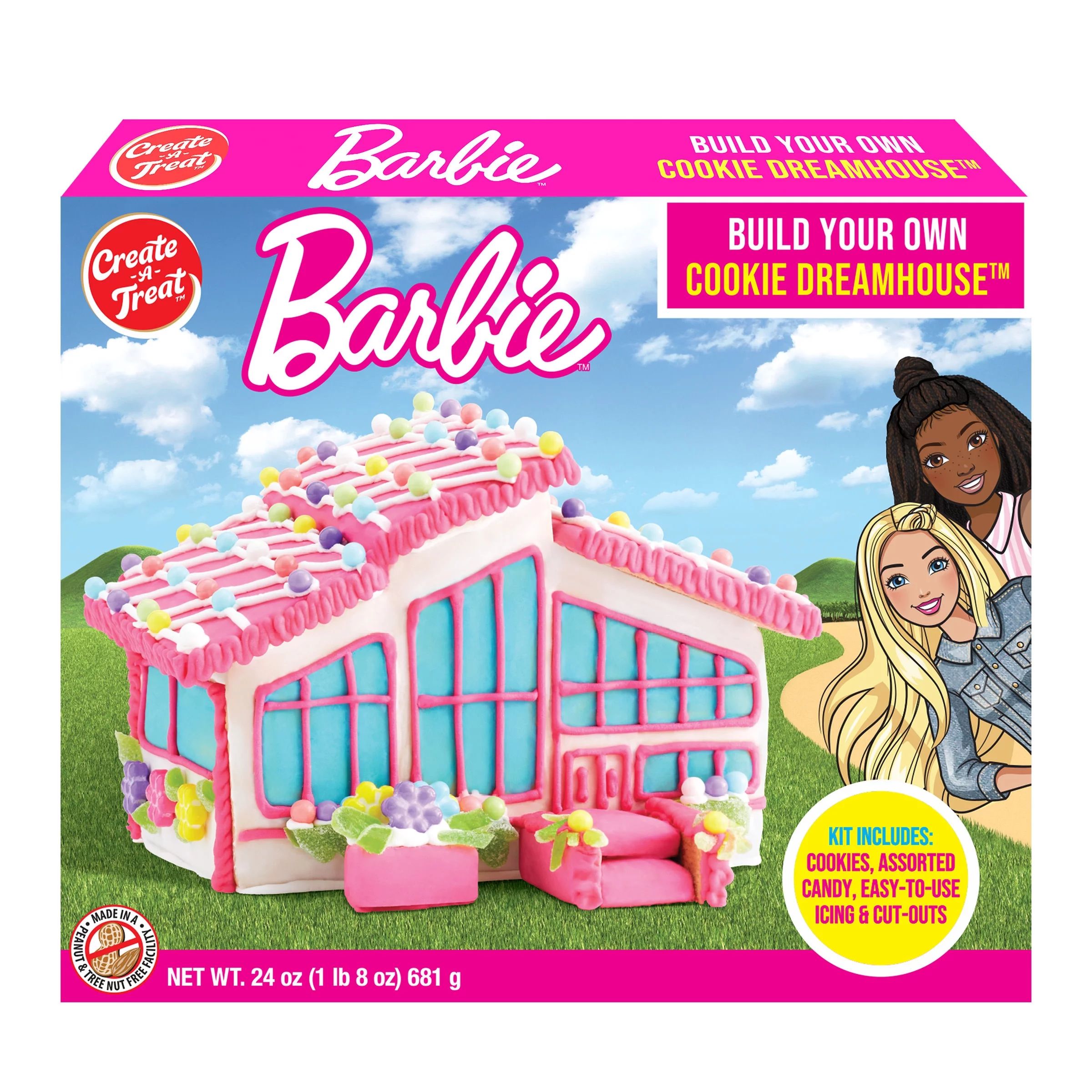 Create A Treat Barbie™ Cookie Dreamhouse™ Kit, 24.01 oz - Walmart.com | Walmart (US)