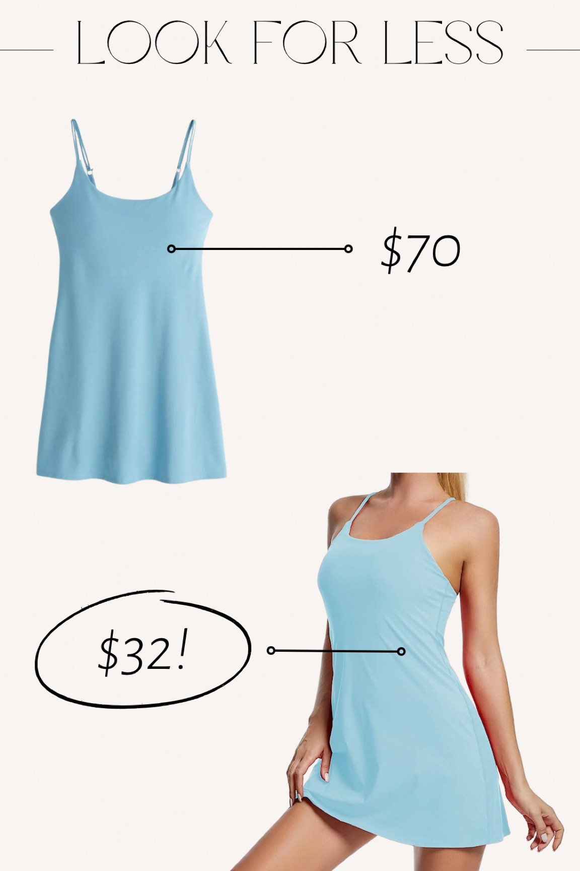 Look for less - Abercrombie active dress dupe! Comes in so many colors!

#LTKSeasonal #LTKFind #LTKfit