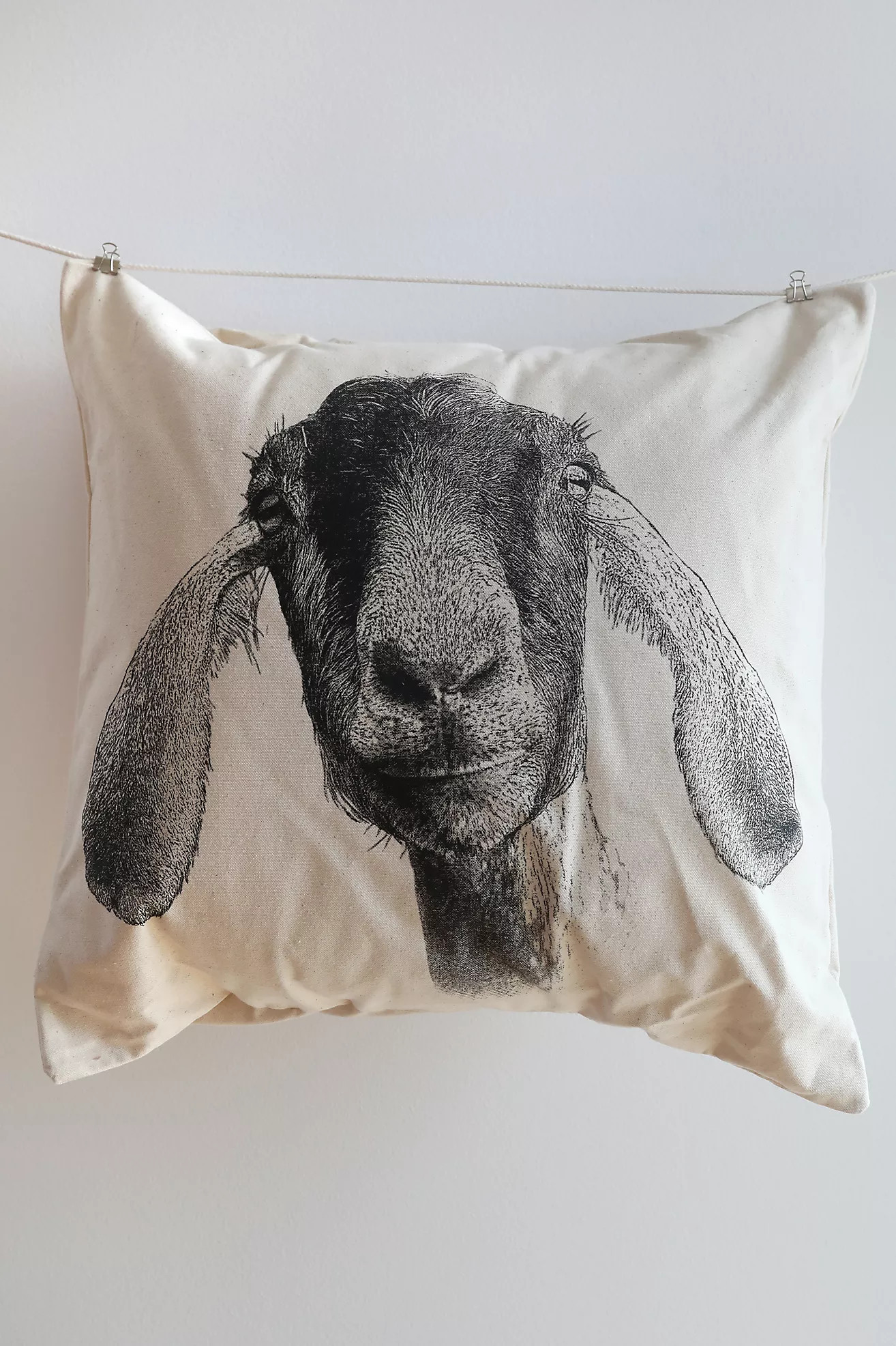Big Picture Farm Goat Pillow | Anthropologie (US)