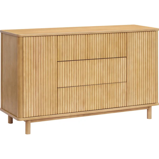Babyletto | Pogo Tambour Assembled Dresser in Honey (Yellow) | Maisonette | Maisonette
