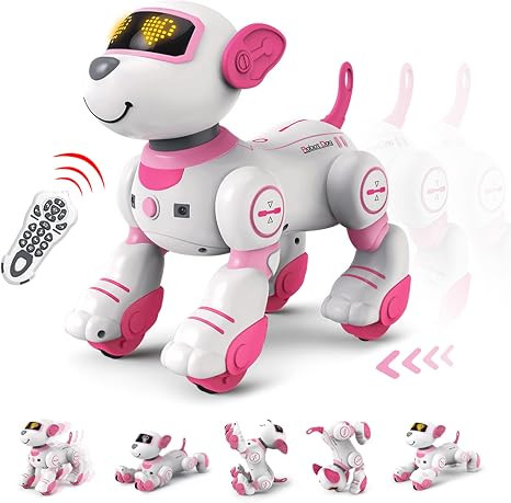 Robot Dog Toys for Girls Toys Interactive Robot Toy FollowMe Robot for Kids 5-7 Intelligent Remot... | Amazon (US)