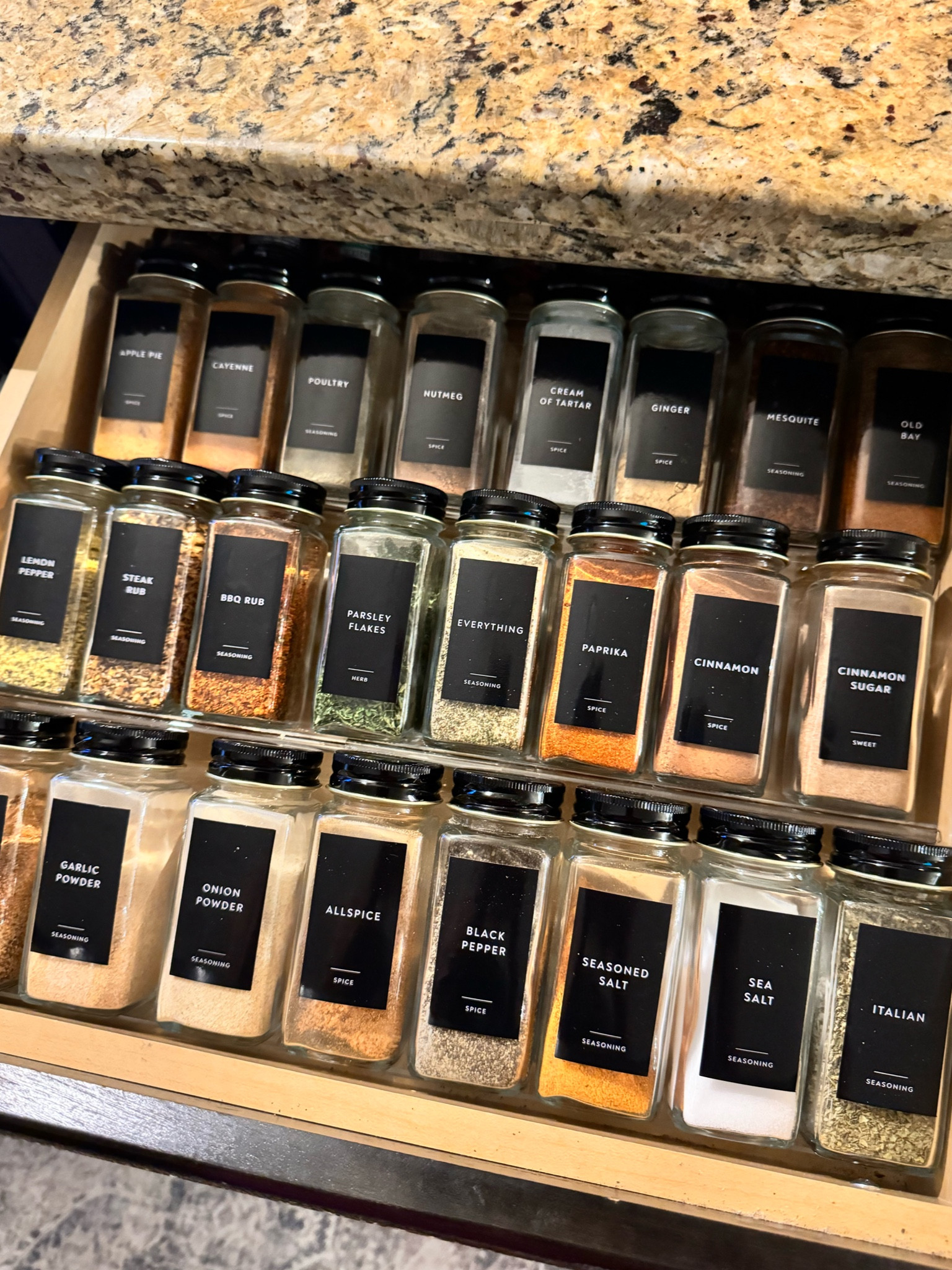 Spice Jars upgrade! 

Spice jars, diy labels, organization, kitchen organization 

#LTKhome #LTKfindsunder50 #LTKstyletip