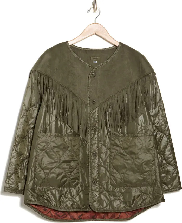 MOTHER The Tip Off Mixed Media Jacket | Nordstromrack | Nordstrom Rack