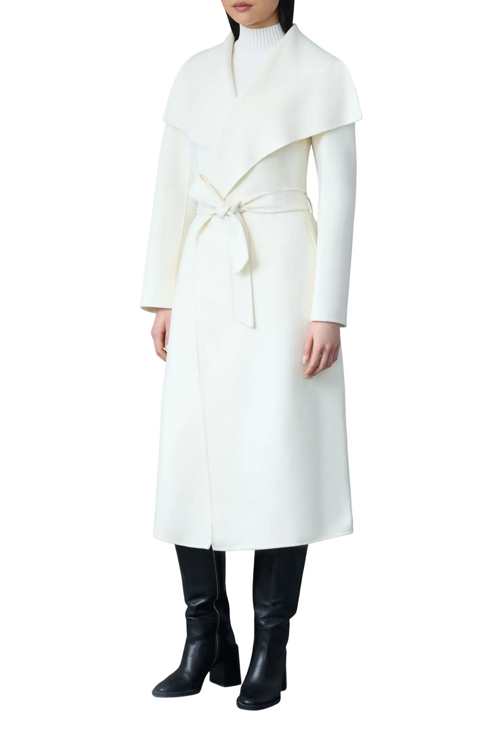 Mai Wool Long Wrap Coat | Nordstrom