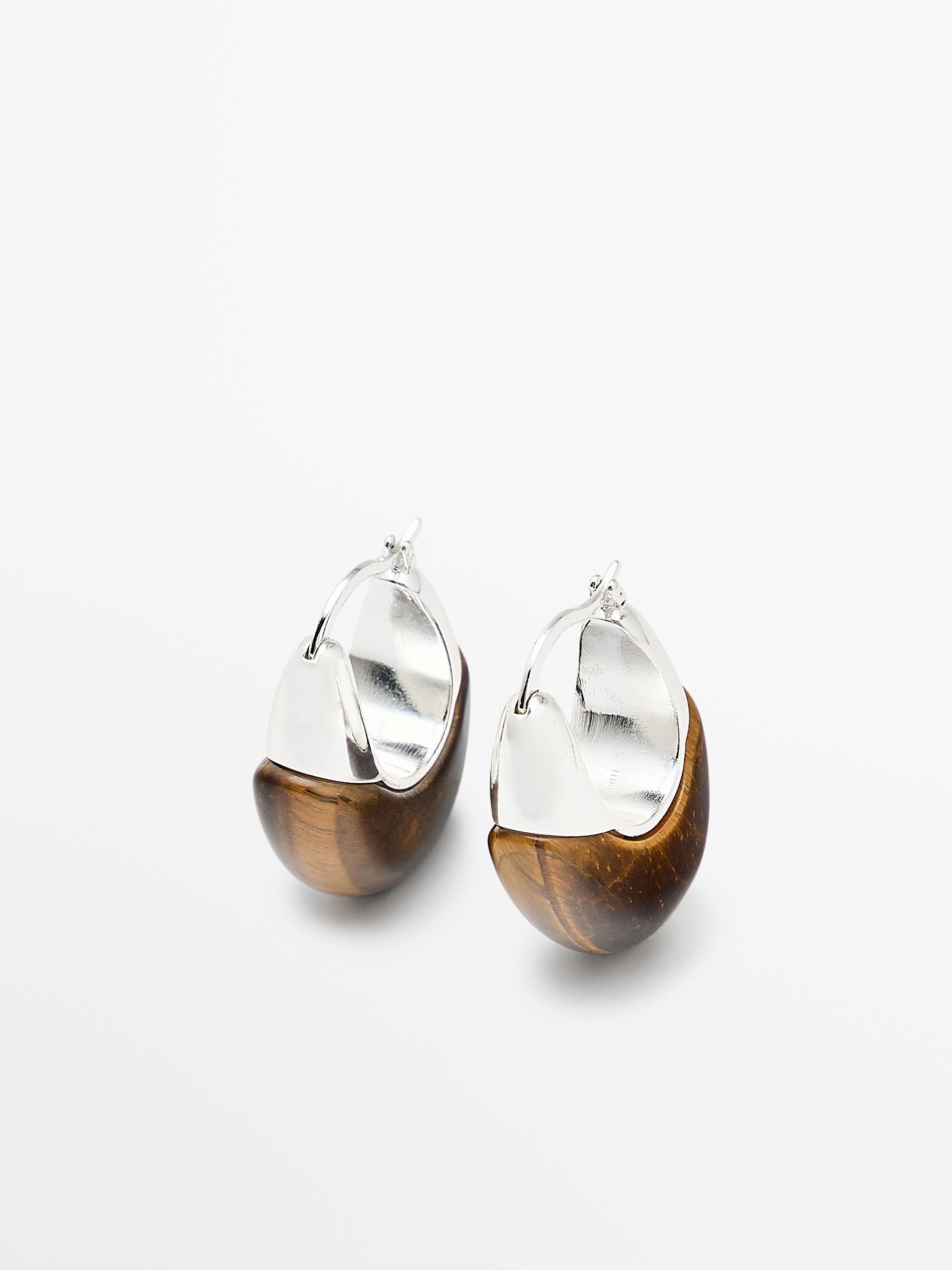 Stone earrings | Zara US