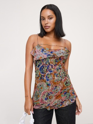 Georgette Cowl-Neck Tank | Banana Republic (US)