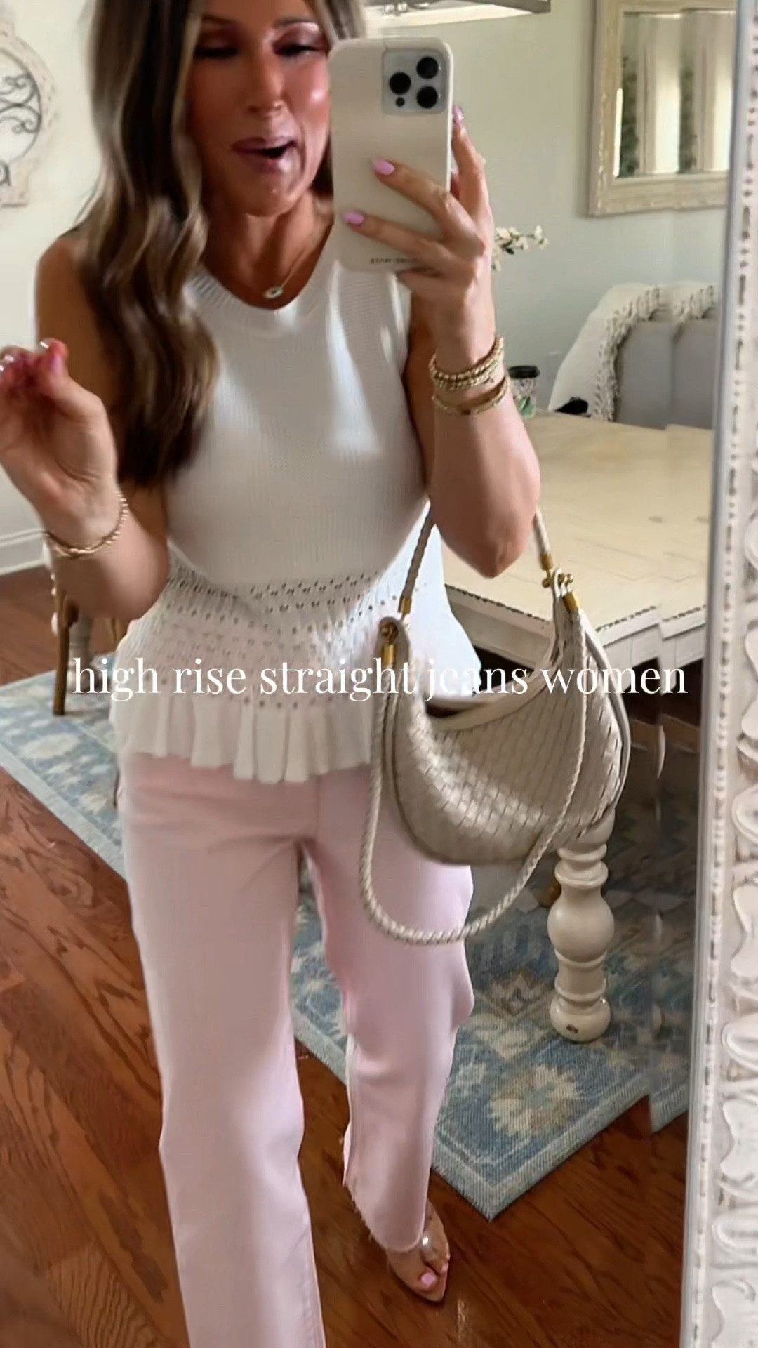 If you’re wanting a more polished, put together look but still want comfort… these are it 💕

They’re flattering, easy to style, and perfect for spring outfits, lunch dates, or everyday wear

high rise straight jeans women
pink jeans outfit
spring jeans outfit


#springoutfit #preppystyle #momoutfit #tiktokshopspringglowup  
#creatorsearchinsights @Kancan Shop 

#LTKmomlife #LTKootd #LTKTall