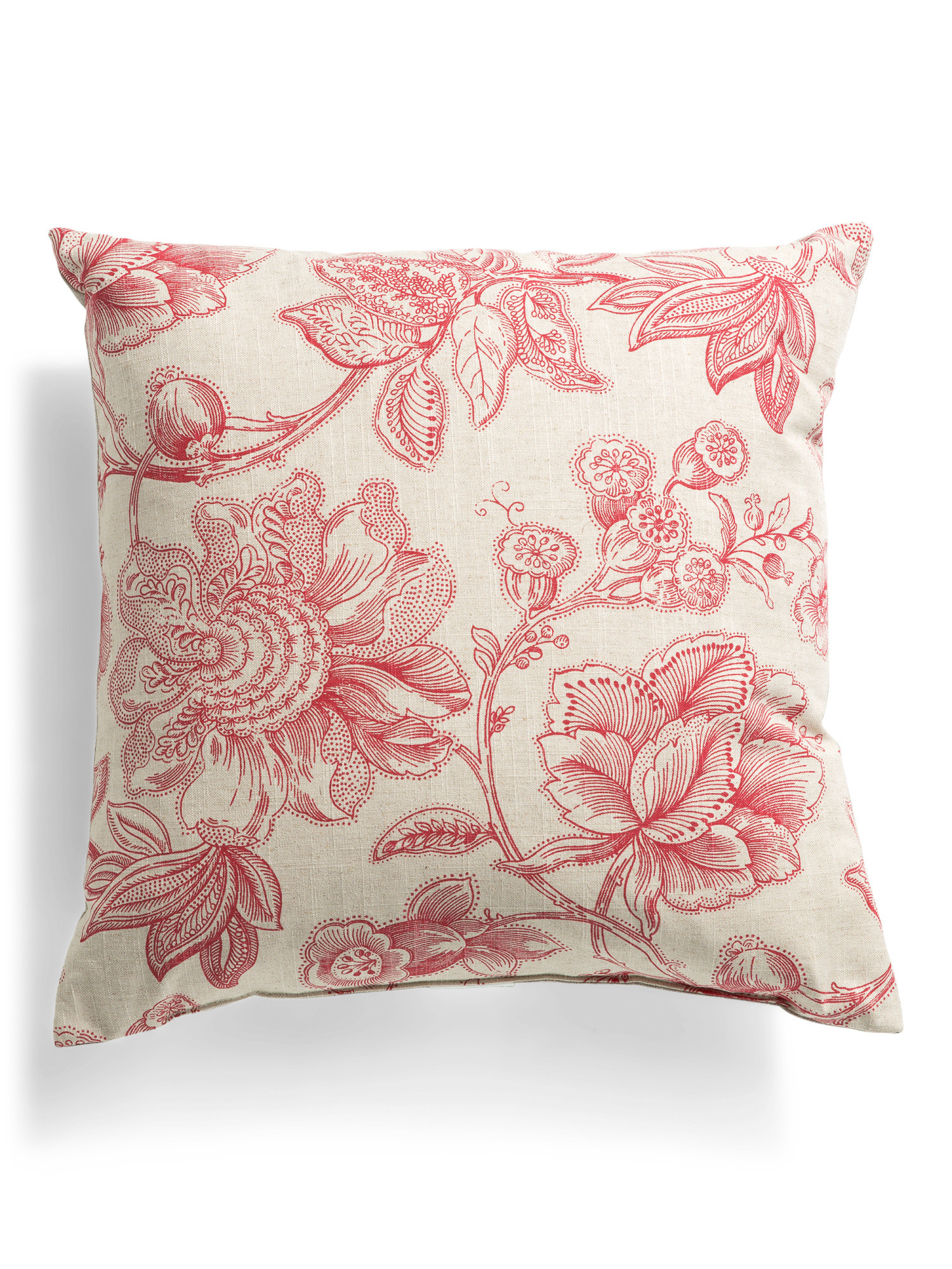 Made In Usa 22x22 Floral Jacobean Pillow | TJ Maxx