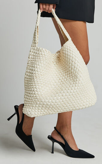 Seoul Bag - Quilted Tote Bag in Cream | Showpo (ANZ)