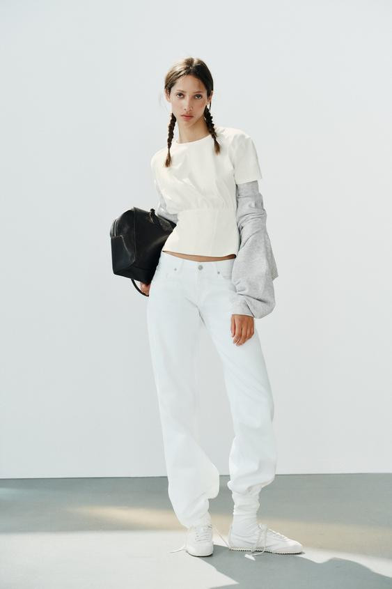 COTTON CORSET T-SHIRT | Zara US