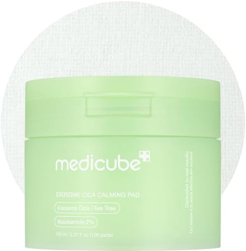 medicube Toner Pads Exosome CICA Tea Tree Calming Toner Pad for Sensitive Skin | Centella Asiatic... | Amazon (US)