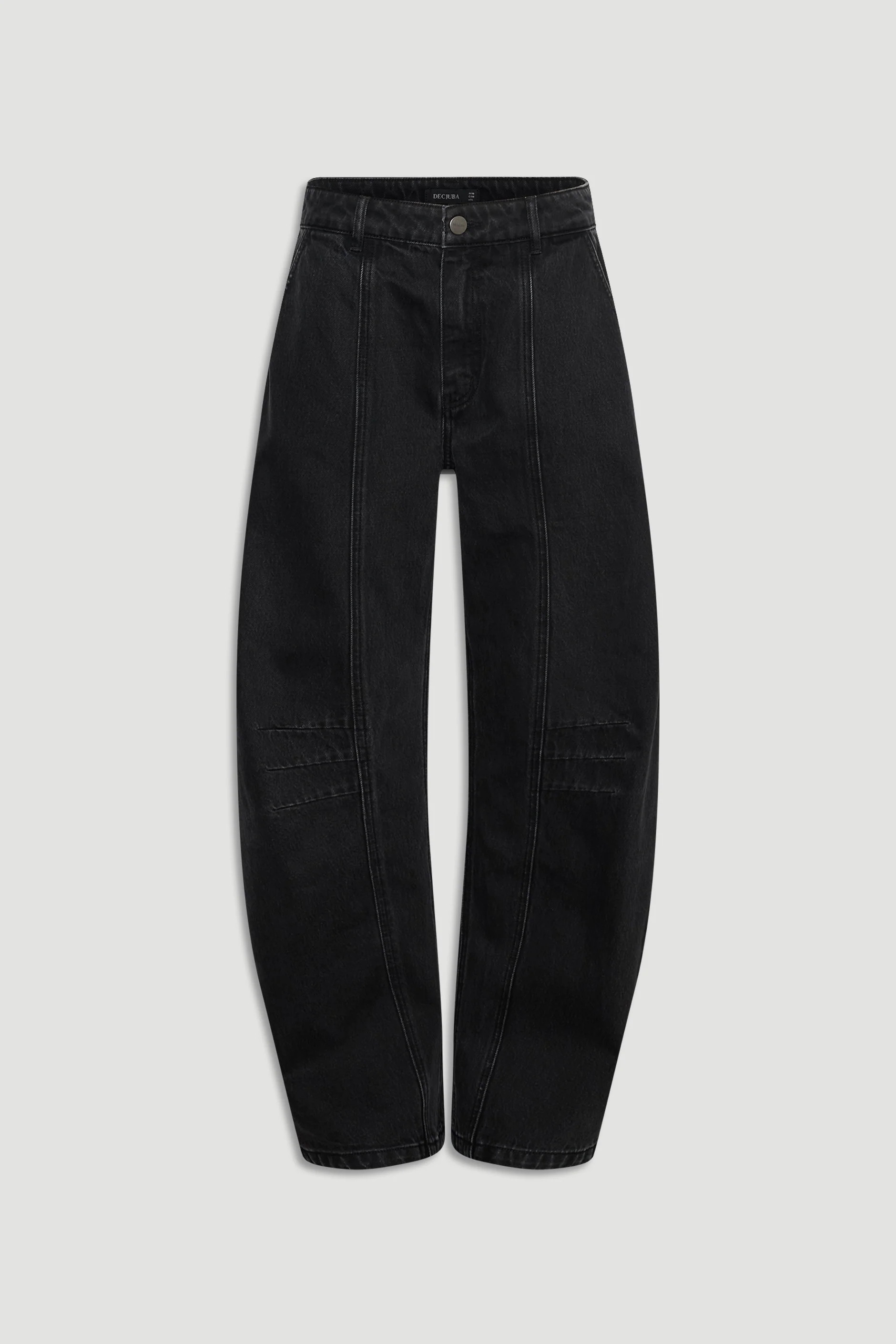 Amaya Barrel Jean - Black | DECJUBA