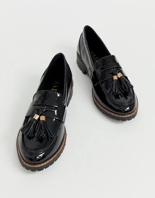 RAID Maya – Schwarze, flache Loafer mit robuster Sohle | ASOS DE