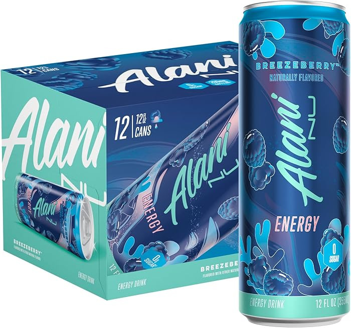 Alani Nu BREEZEBERRY, Sugar Free, Low Calorie Energy Drinks, 200mg Caffeine, Biotin, B Vitamins, ... | Amazon (US)