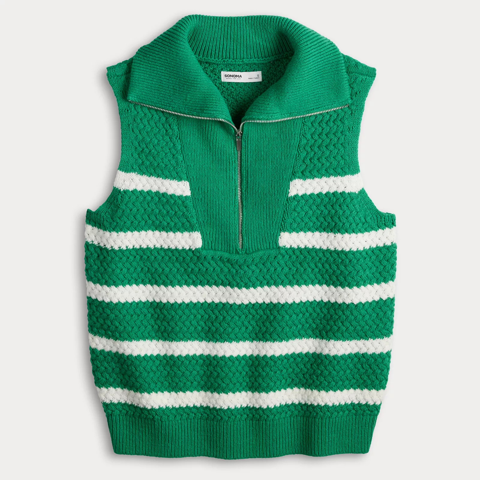 Women's Sonoma Goods For Life® Quarter Zip Sweater Vest | Kohl's