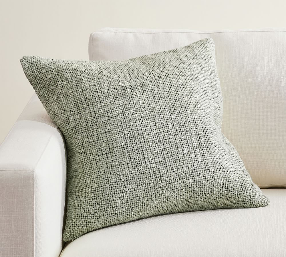 Faye Linen Textured Pillow Covers | Pottery Barn (US)