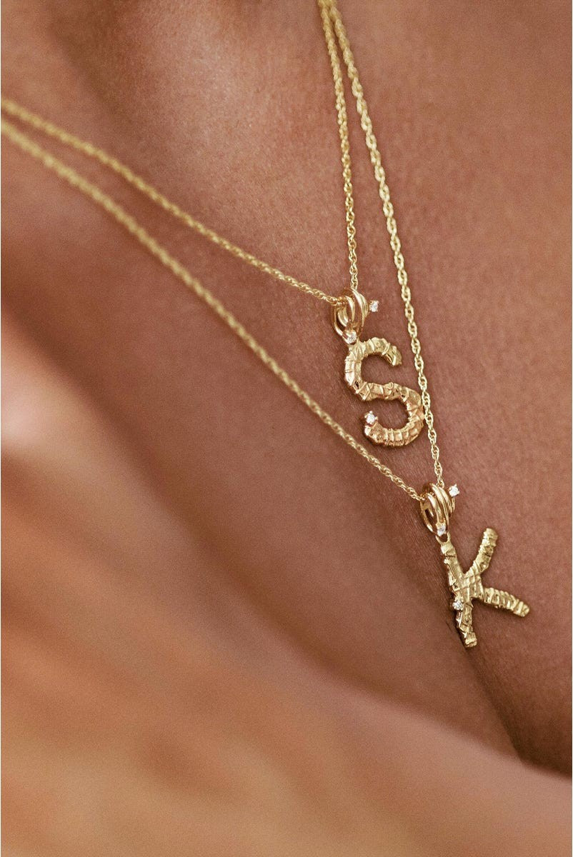 Casper alphabet necklace | Adornmonde
