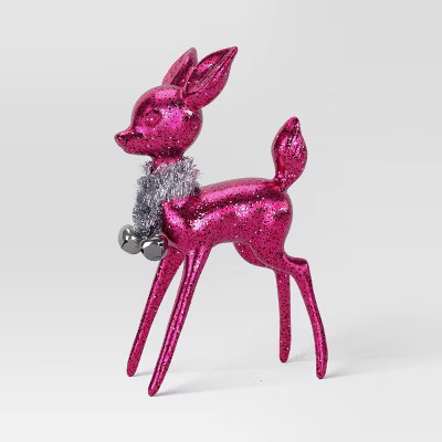 Christmas Plastic Deer Ornament Hot Pink - Wondershop™ | Target