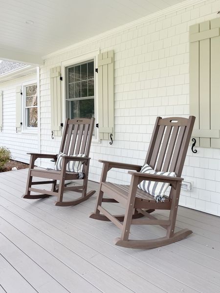 Amazon front porch finds, rocking chairs, outdoor throw pillows 

#LTKhome #LTKSeasonal #LTKfindsunder50