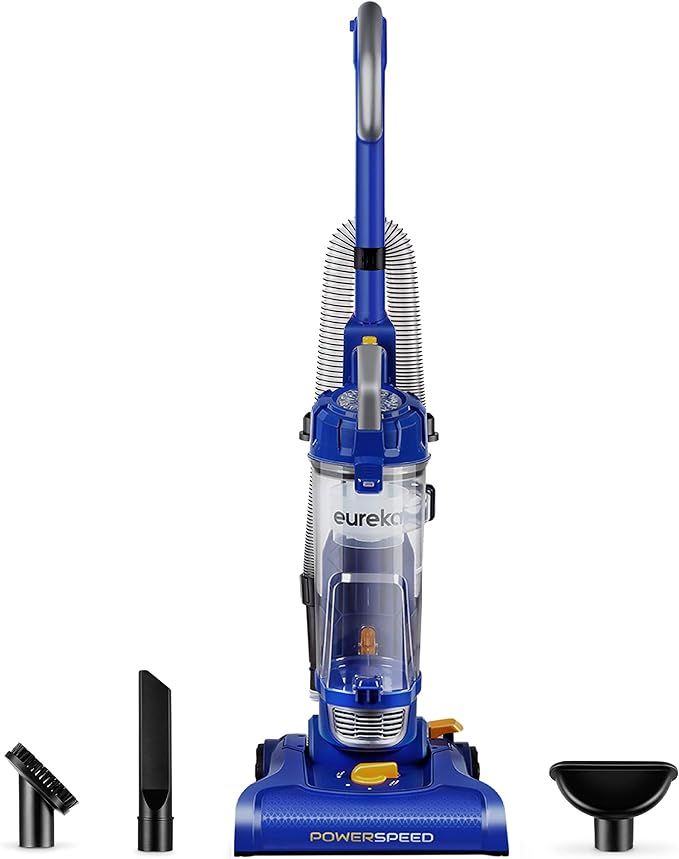 eureka NEU182A PowerSpeed Bagless Upright Vacuum Cleaner, Lite, Blue | Amazon (US)