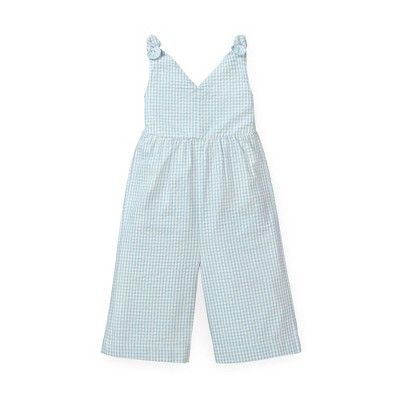 Hope & Henry Girls' Wide Leg Sleeveless Jumpsuit with Bow Shoulders, Kids | Target
