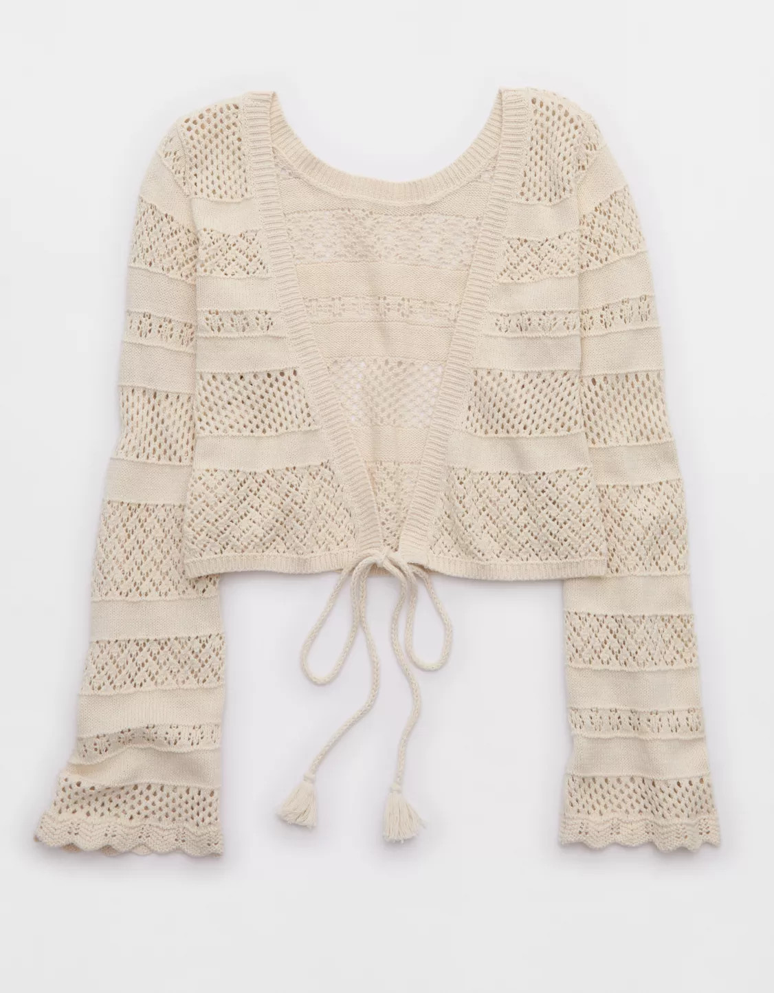 Aerie Reversible Crochet Wrap Sweater | American Eagle Outfitters (US & CA)