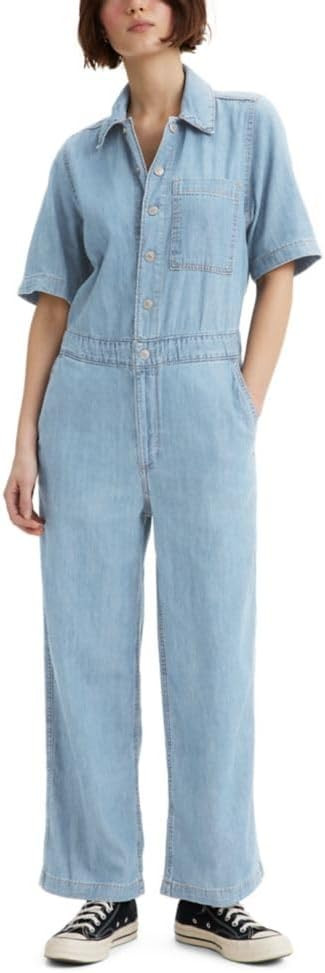 Levi's Womens Short Sleeve Heritage Jumpsuit | Amazon (US)
