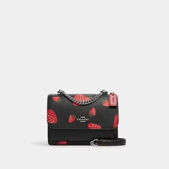 Mini Klare Crossbody With Wild Strawberry Print | Coach Outlet US