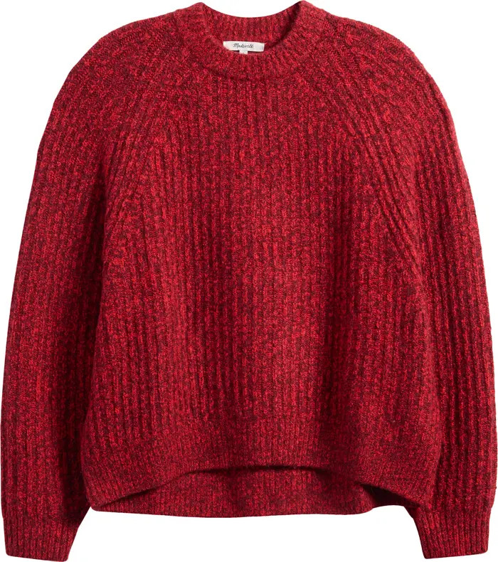 Marled Rib Cotton & Wool Blend Sweater | Nordstrom