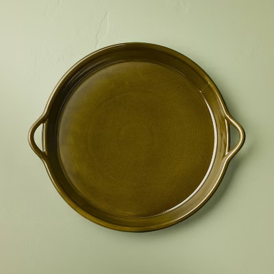 Ceramic Tray with Handles Green - Hearth & Hand™ with Magnolia | Target