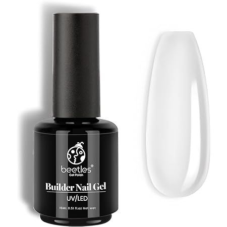 Beetles Neutral Gel Nail Polish 15ml Milky White Gel Polish Set Nude Color Translucent Nail Soak ... | Amazon (US)