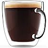 Large Coffee Mug, Double Wall Glass 16 oz - Dishwasher & Microwave Safe - Clear, Unique & Insulat... | Amazon (US)
