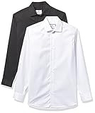 Sulso Couture Men's Multi Pack Black & White Long Sleeve Performance Solid Sateen Button Down | Amazon (US)