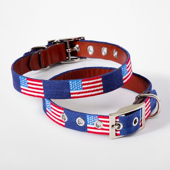 Smathers & Branson Needlepoint Dog Collar | Mark and Graham