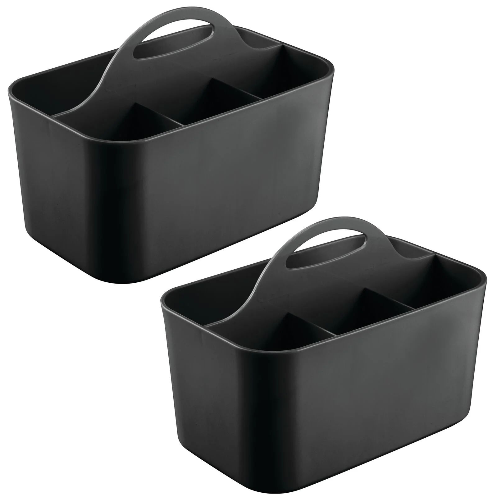 mDesign Small Office Storage Organizer Utility Tote Caddy Holder with Handle for Cabinets, Desks,... | Walmart (US)