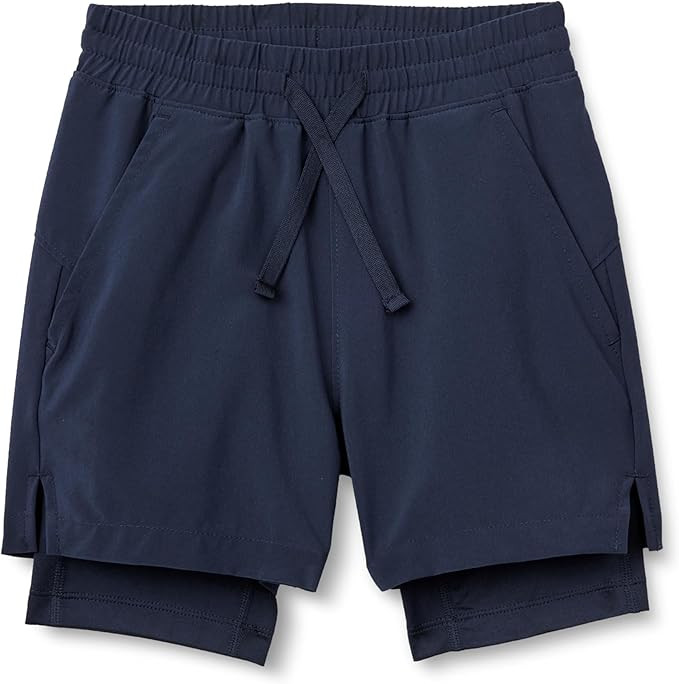 Amazon Essentials Boys' Active Performance Stretch Woven Athletic Training Shorts with Liner | Amazon (US)