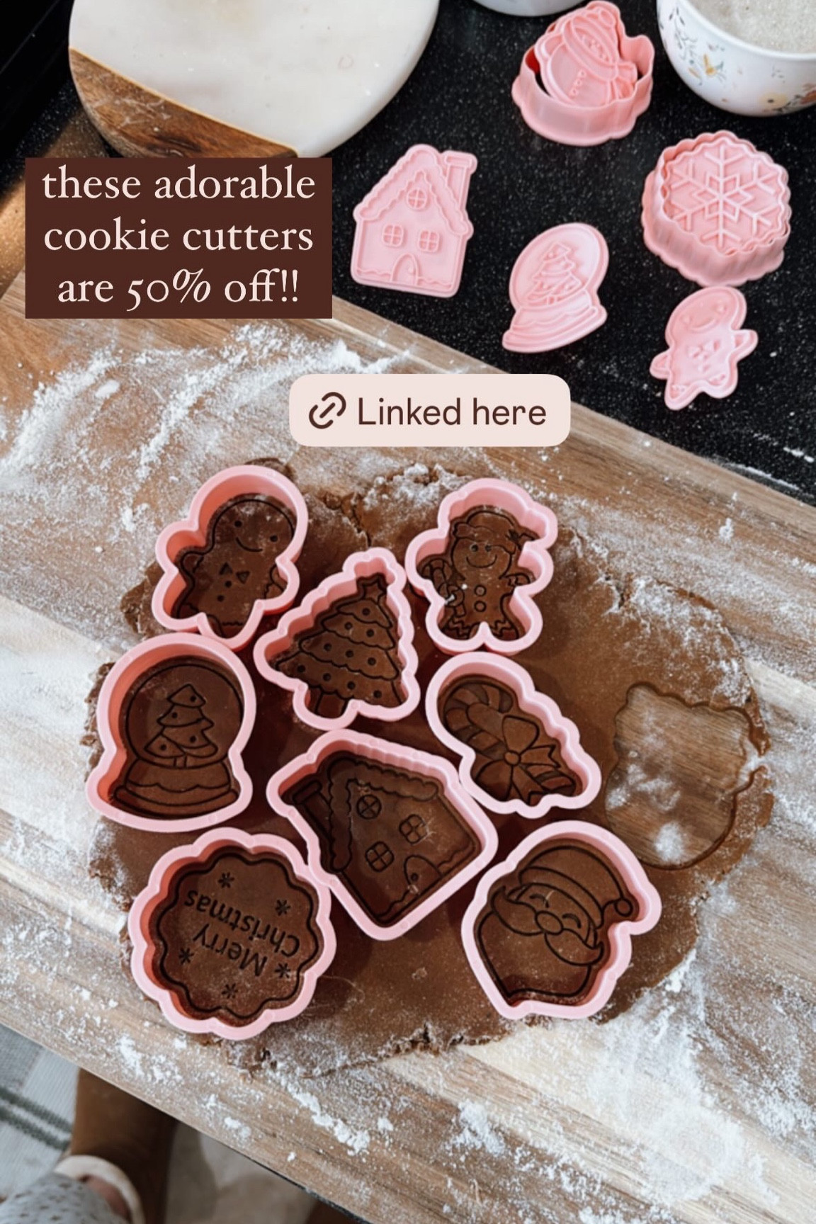 The cutest Christmas cookie cutters are 50% off right now! Gingerbread cookie cutters. Bow cookie cutter. 

#amazonfinds #amazonhome 

#LTKCyberWeek #LTKHoliday #LTKHome