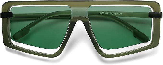 HERJOUR Retro Square Oversized Sunglasses for Women and Men Trendy Sun Glasses AR82157 | Amazon (US)